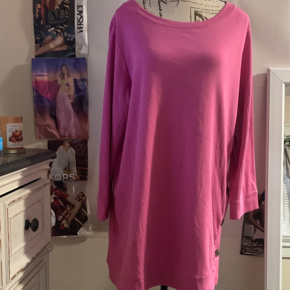 J. Jill Vibrant Pink Long Sleeve Top